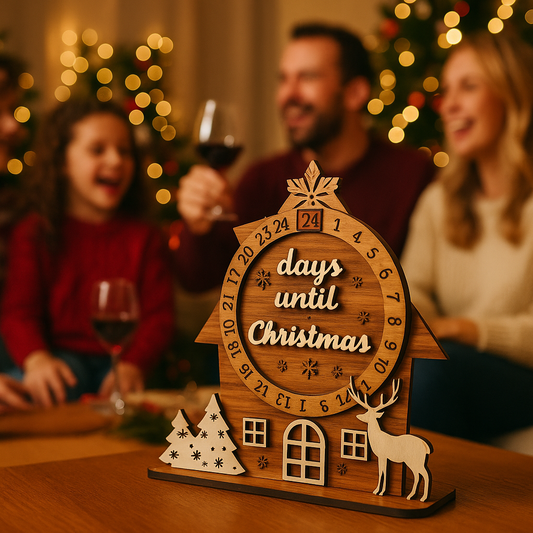 Holz-Weihnachtskalender – Countdown bis Weihnachten